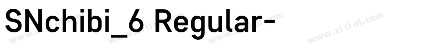 SNchibi_6 Regular字体转换